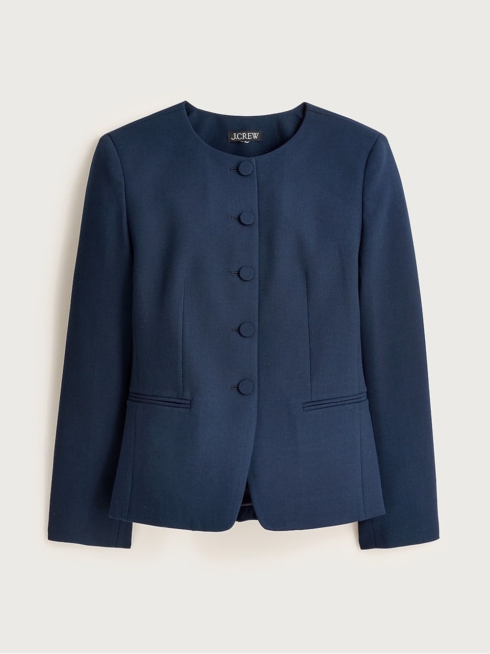 NWT J.Crew Cora lady jacket in four season stretch, Navy, 4